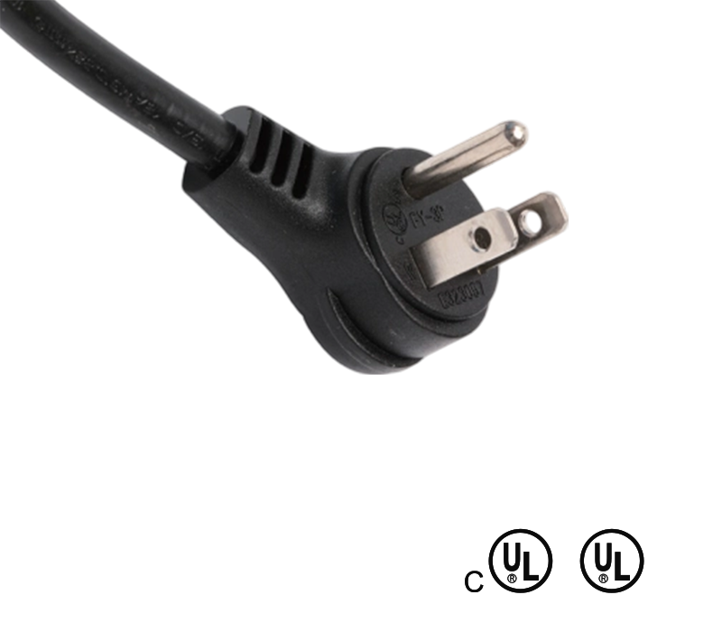 JT-3P/FY-3P 15A 125V Trójstykowa amerykańska wtyczka kątowa