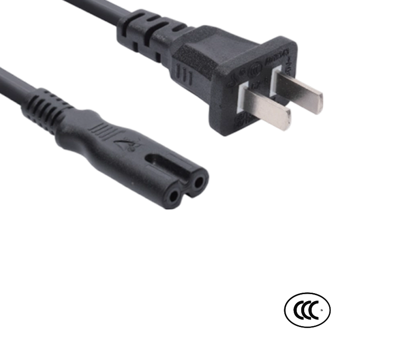 C2-6/10+ST2 10A 250V Dwupinowa standardowa wtyczka chińska ze złączem IEC C7