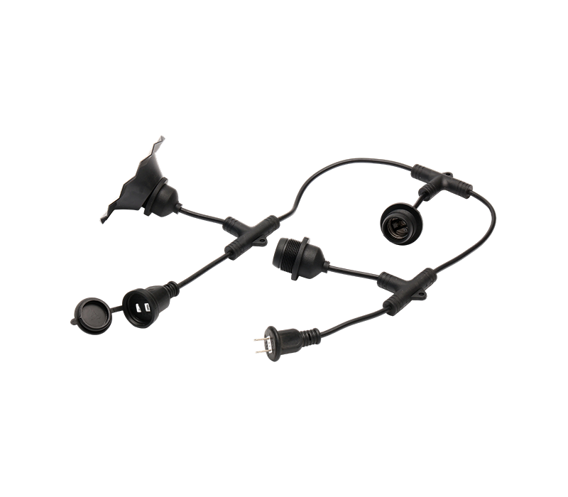 JD-2-24 Oprawy oświetlenia zewnętrznego US-Spec Wodoodporne lampy ogrodowe LED S14 Łańcuchy świetlne E26 Gniazda