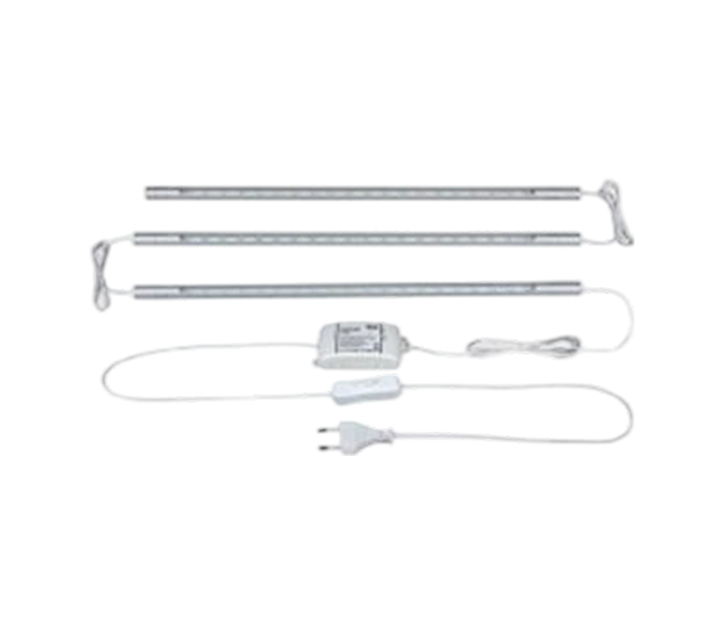 Lampy wykończeniowe do szafek 330 mm wyposażone w 20 żarówek LED typu słomkowy kapelusz